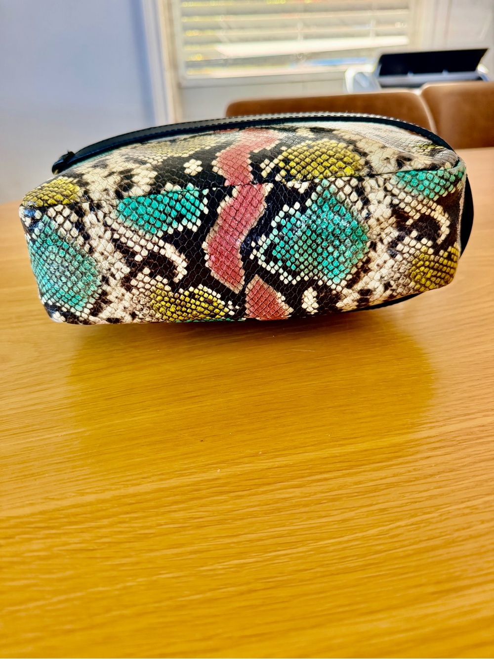 Clare V Marisol with Front Pocket - Pastel Painted Snake original $400 - Picture 2 of 13